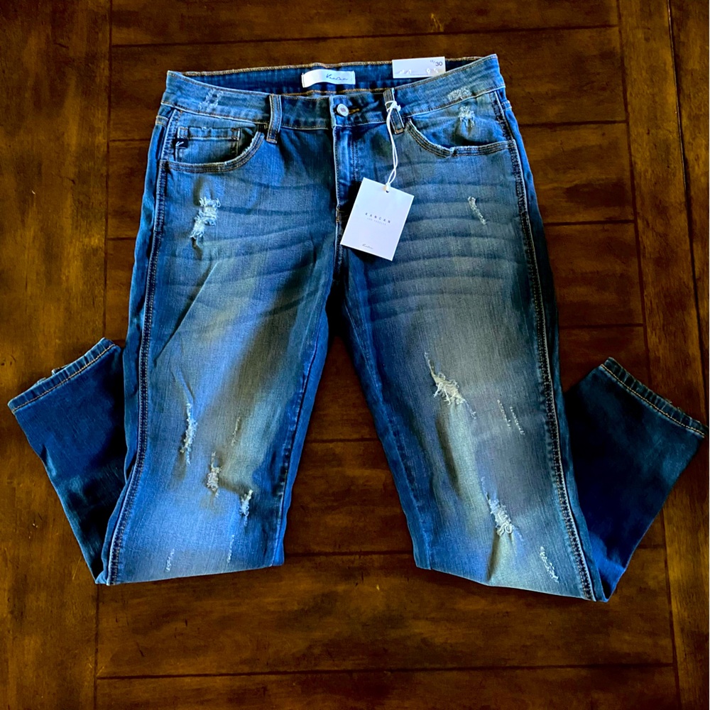 KanCan Distressed Skinny Jeans Size 30 NWT